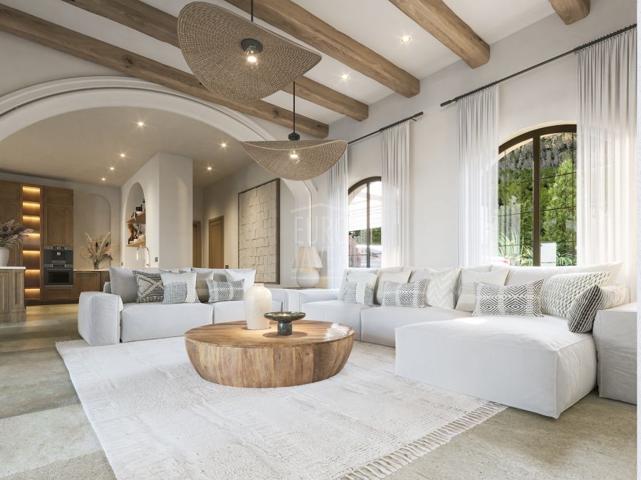 Proyecto de villa de lujo con arquitectura elegante y máxima luminosidad junto al Montgó