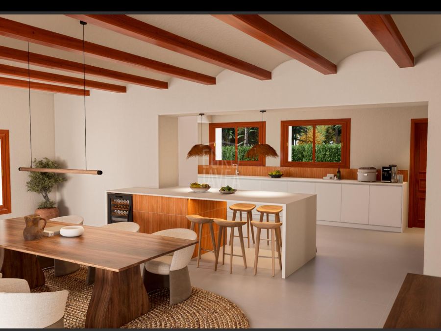 Elegante villa mediterránea Sena con alojamiento para invitados, piscina privada y amplios jardines
