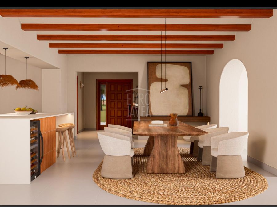 Elegante villa mediterránea Sena con alojamiento para invitados, piscina privada y amplios jardines