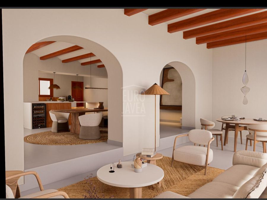 Elegante villa mediterránea Sena con alojamiento para invitados, piscina privada y amplios jardines