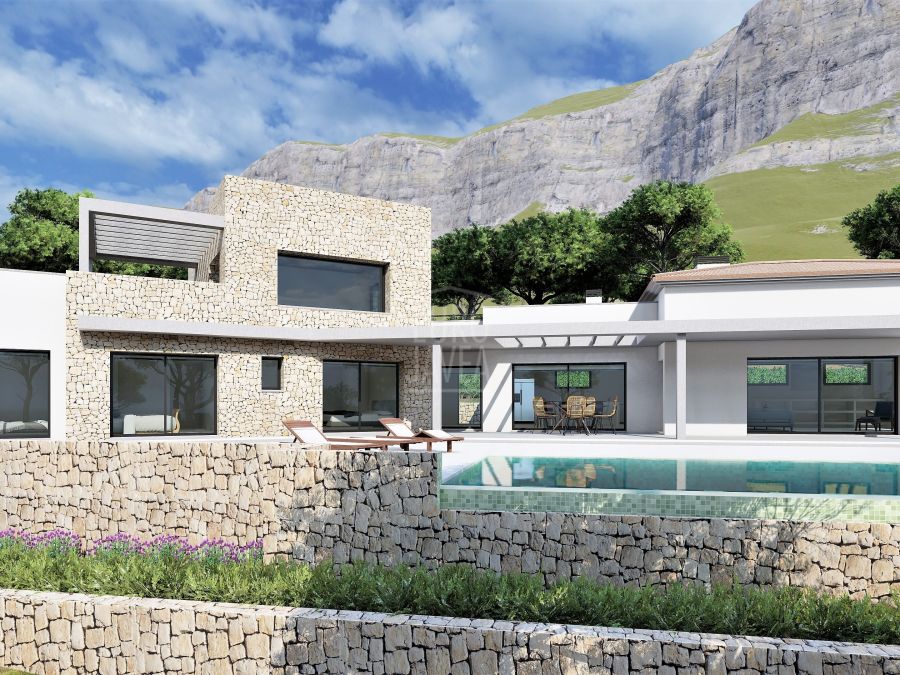 Parcela con proyecto y licencia para villa de lujo en el Montgó, Jávea