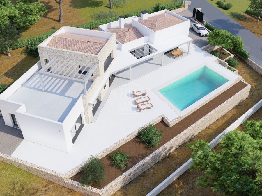 Parcela con proyecto y licencia para villa de lujo en el Montgó, Jávea