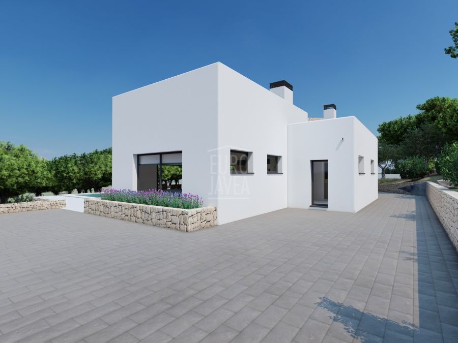 Parcela con proyecto y licencia para villa de lujo en el Montgó, Jávea