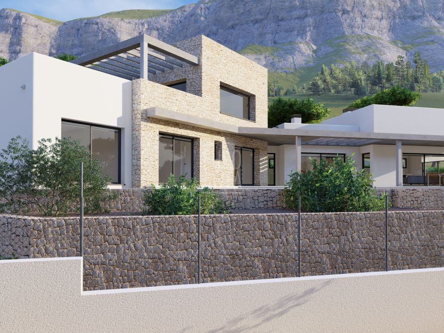 Parcela con proyecto y licencia para villa de lujo en el Montgó, Jávea