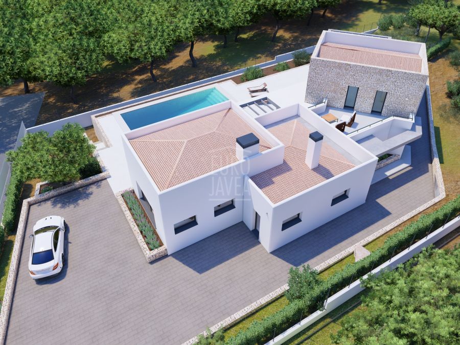 Parcela con proyecto y licencia para villa de lujo en el Montgó, Jávea