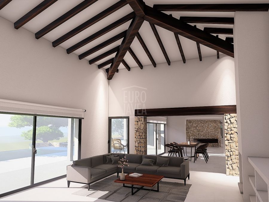 Parcela con proyecto y licencia para villa de lujo en el Montgó, Jávea