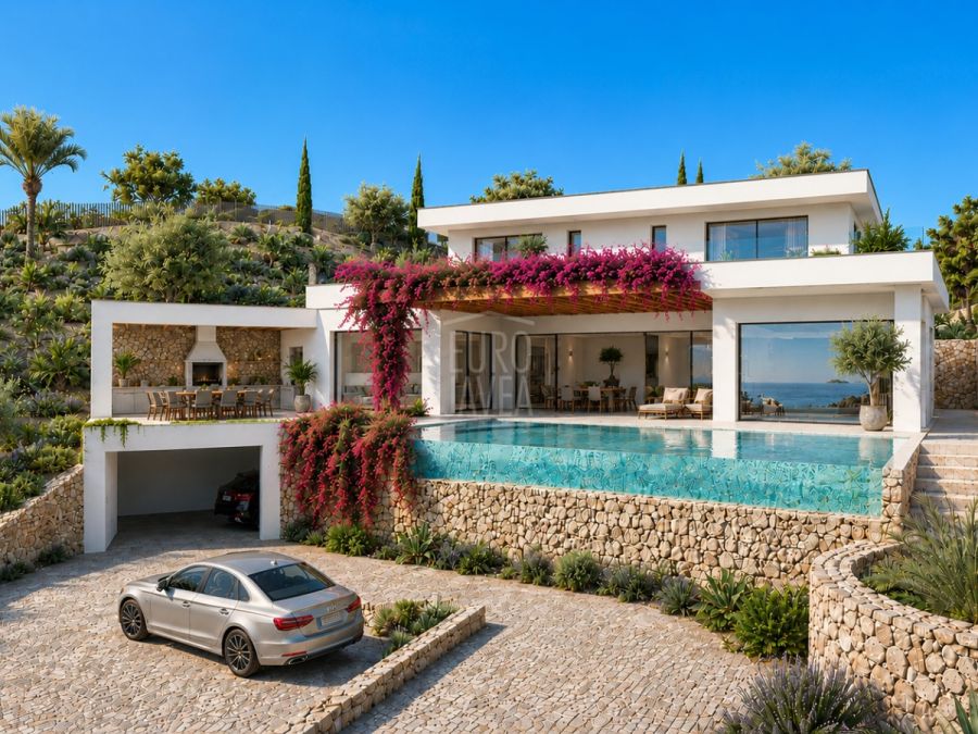Luxury Sea View Plot with Building License Ready to Start in La Granadella