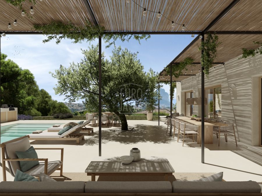 Villa avec vue sur la mer et superbe design à vendre à Calpe