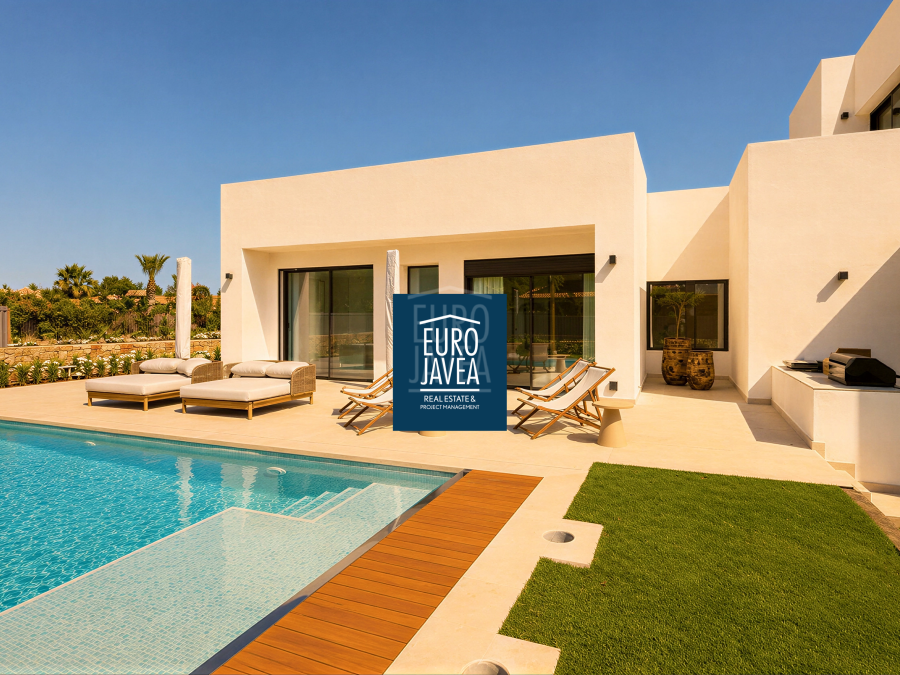 Luxurious new build villa with sea views