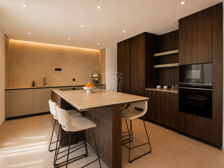 Luxurious new build villa with sea views