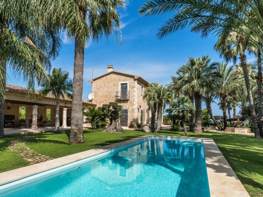 Villa rustique de luxe avec vue panoramique à La Xara, Dénia