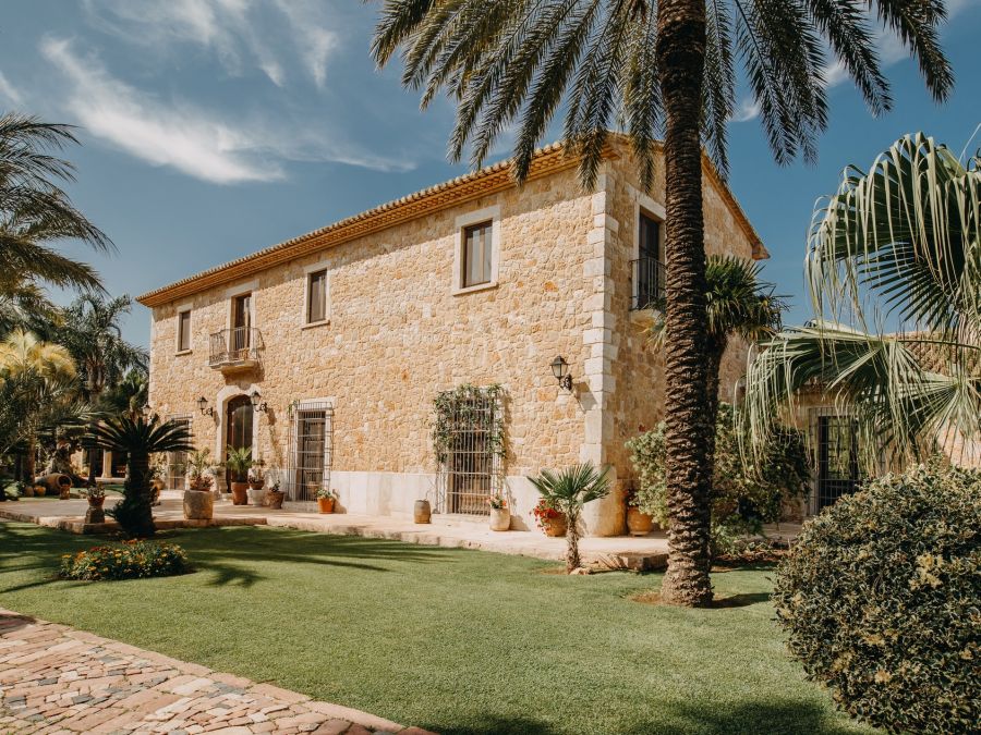 Villa rustique de luxe avec vue panoramique à La Xara, Dénia