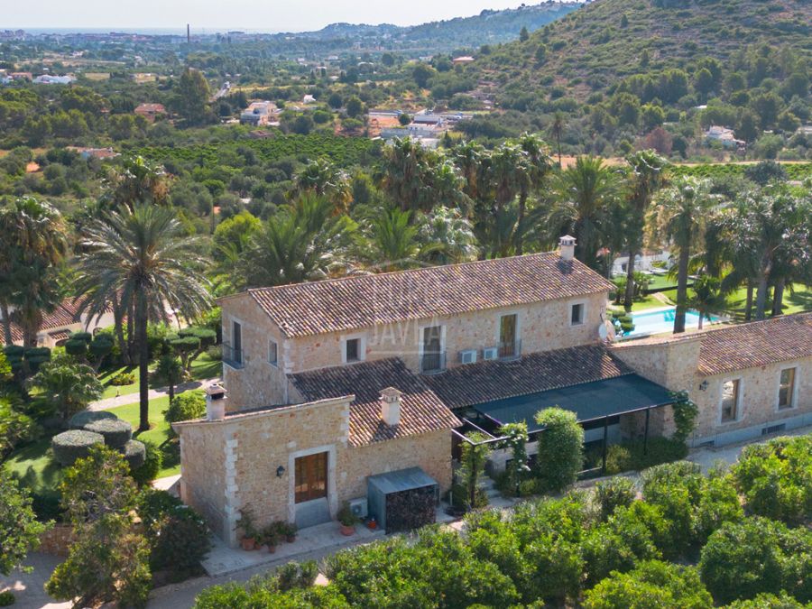 Luxury rustic villa with panoramic views in La Xara, Dénia