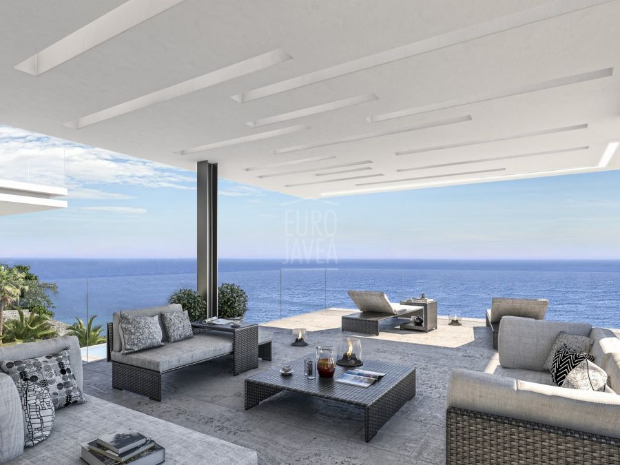 Projet de construction de villas dans le quartier de La Granadella à Jávea avec une vue magnifique sur la mer