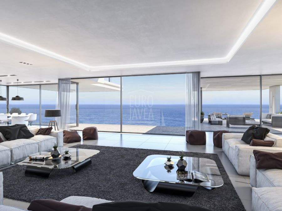 Projet de construction de villas dans le quartier de La Granadella à Jávea avec une vue magnifique sur la mer