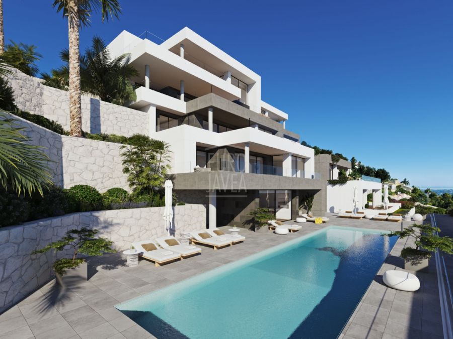New development of apartments with sea view for sale in La Sella
