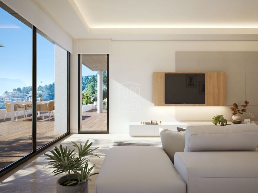 New development of apartments with sea view for sale in La Sella