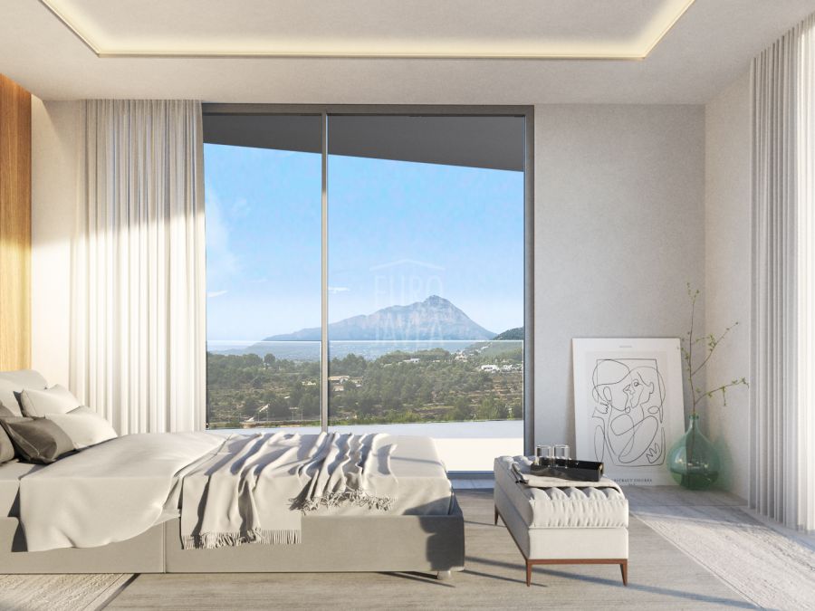 Project to build a villa in the area of Cansalades in Jávea with panoramic and sea views