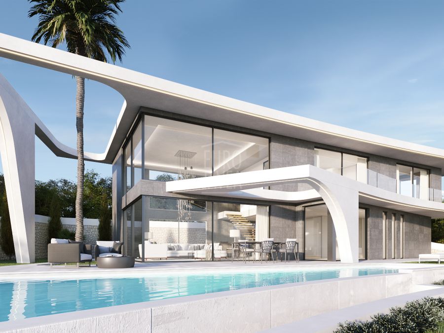 Project to build a villa in the area of Cansalades in Jávea with panoramic and sea views