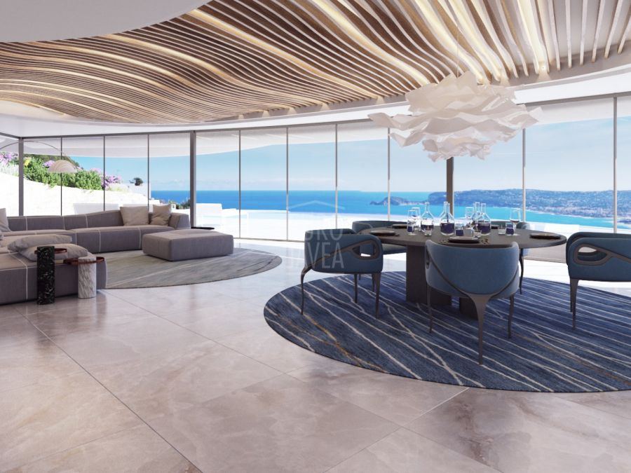 Project to build a villa in the area of La Corona in Javea, with magnificent sea views