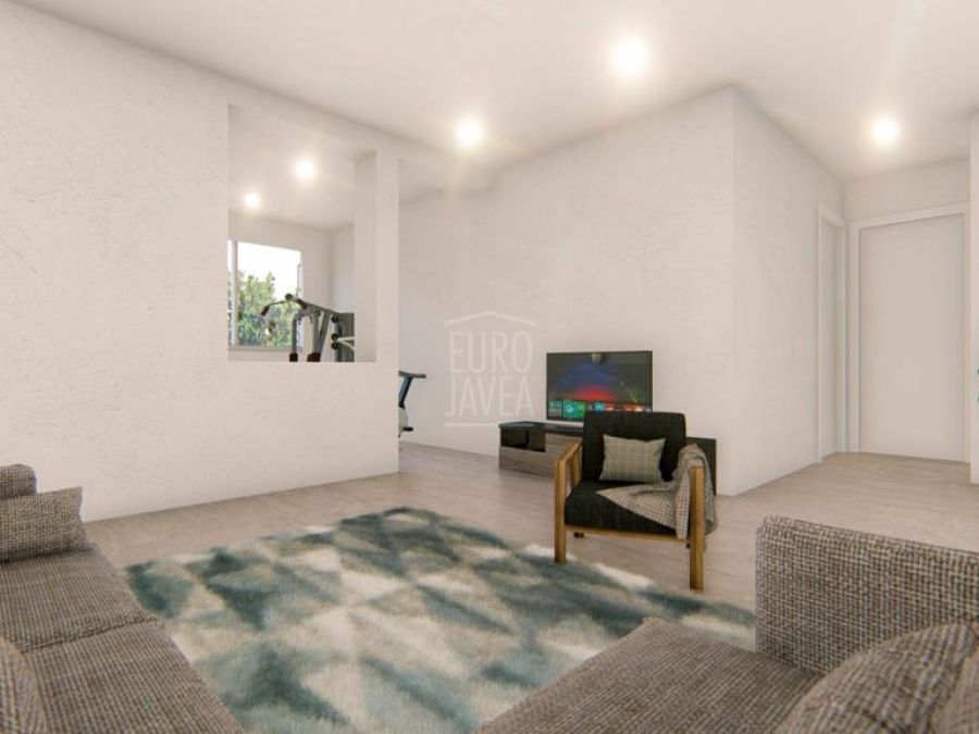 Villa die momenteel wordt gerenoveerd in mediterrane stijl te koop in Javea