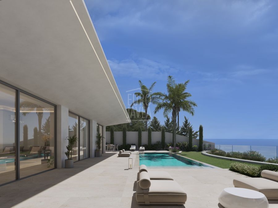 Nouveau projet de villa en première ligne avec une vue imprenable sur la mer dans la région de Balcón al mar à Jávea