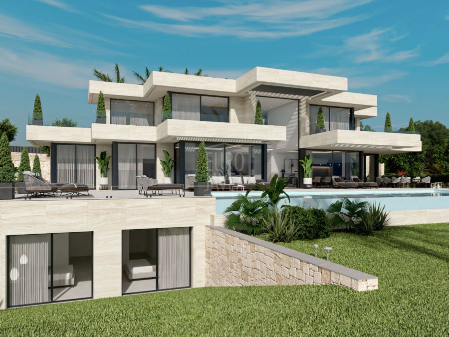New construction project in la Siesta in Javea with spectacular sea views