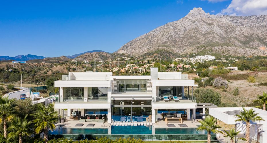 Uitstekende nieuwe luxe villa in eigentijdse stijl, Golden Mile, Marbella