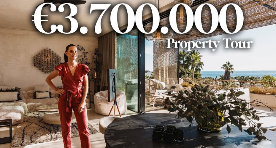 Innenansicht eines €3.700.000 modernen Luxushauses mit Meerblick in Marbesa, Ost Marbella