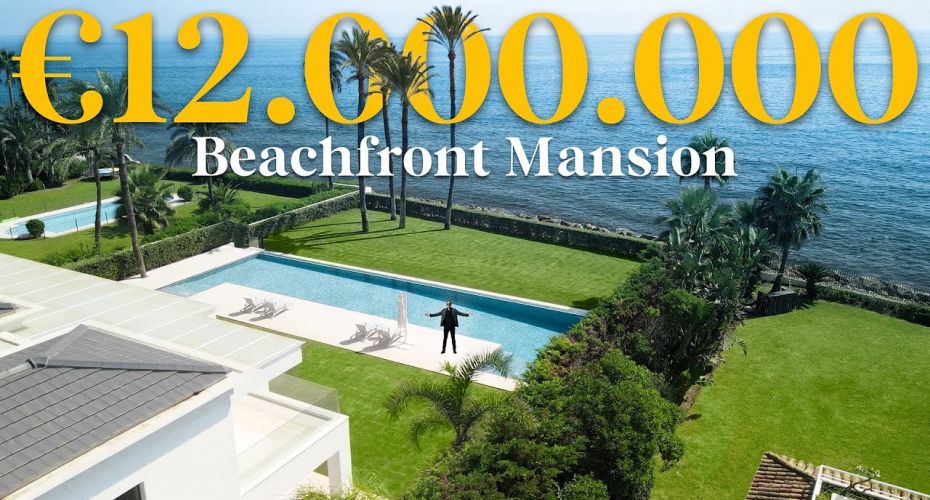 Tour en una Casa Moderna FRENTE AL MAR por €12.000.000 en Marbella de Drumelia Real Estate