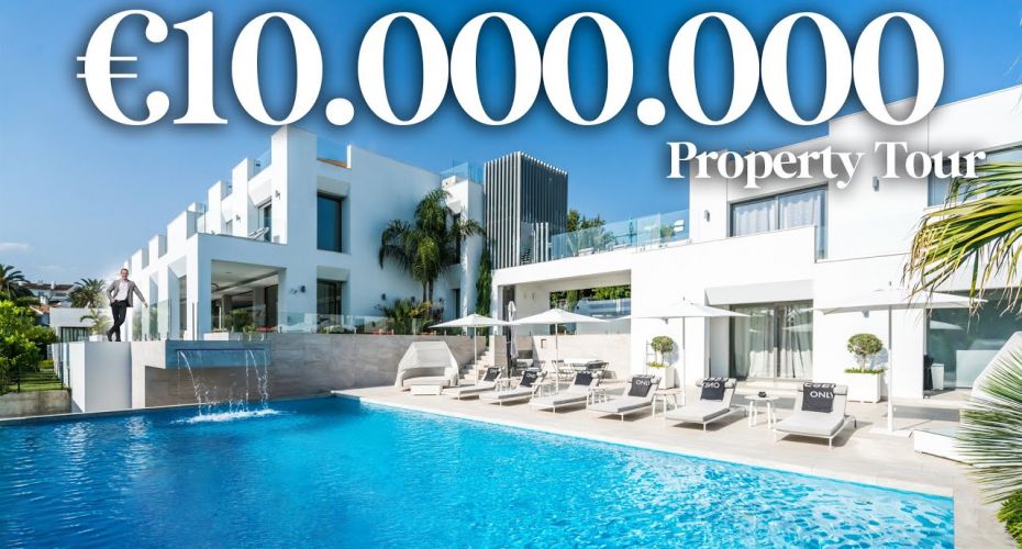 Recorrido por una mega mansión moderna y elegante de 10.000.000 euros en Puerto Banús, Marbella, por Artur Loginov