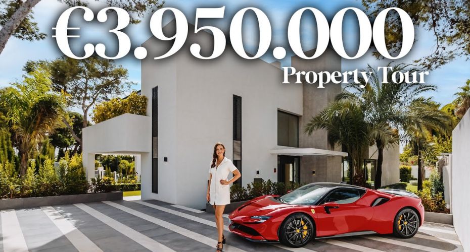 Inuti ett €3.950.000 nytt modernt hus med en takterrass på Marbellas Golden Mile, La Carolina