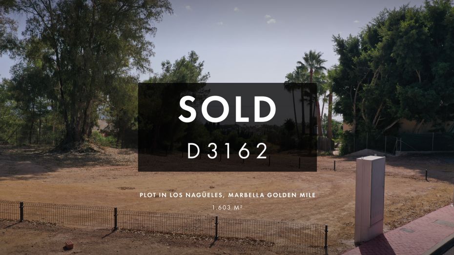 SOLD – A plot with a lot in Nagüeles, Golden Mile!