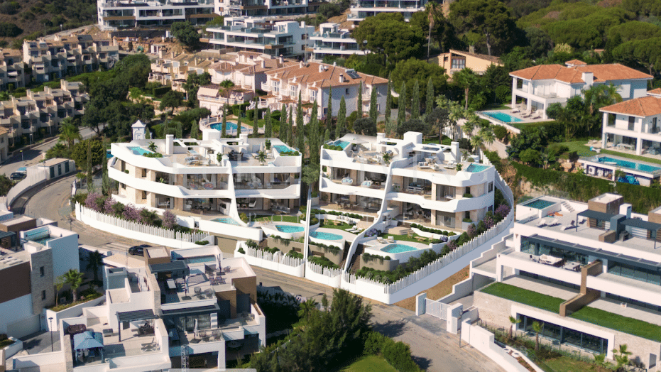 Ground floor duplex apartment with sea views and private pool in Cabopino