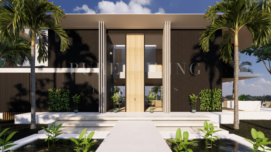 Eigentijdse luxe villa met 6 slaapkamers en zeezicht in Hacienda Las Chapas, Marbella Oost