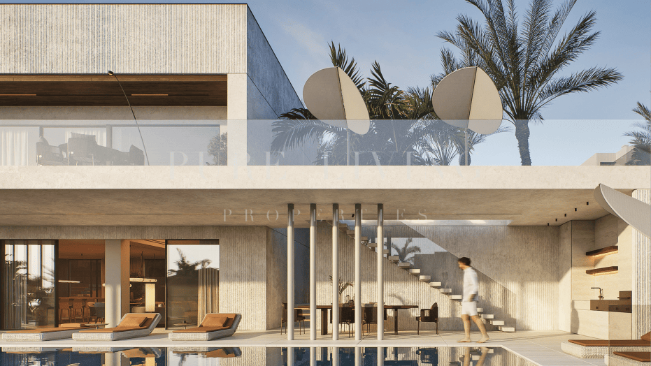 Villa contemporaine neuve en cours de construction à La Alqueria, Benahavis