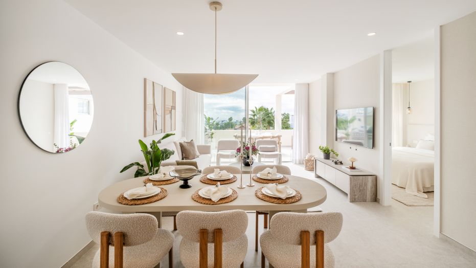 Appartement de 3 chambres entièrement rénové avec vue panoramique sur la mer à Palacetes Los Belvederes