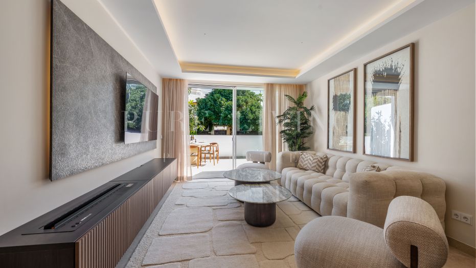 Newly renovated ground floor apartment in Nueva Andalucia