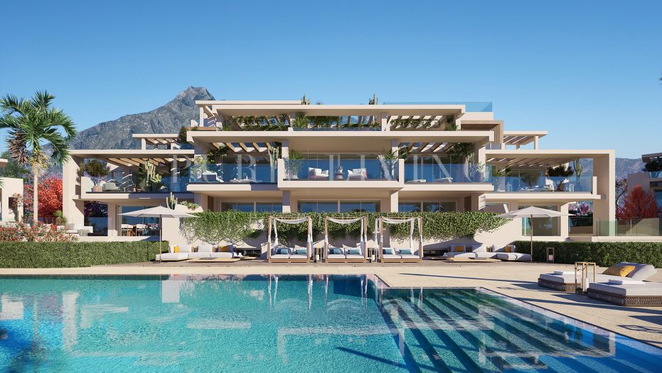 Penthouse à EARTH, le nouveau projet sur le Golden Mile de Marbella, offrant une vie de luxe de premier ordre.