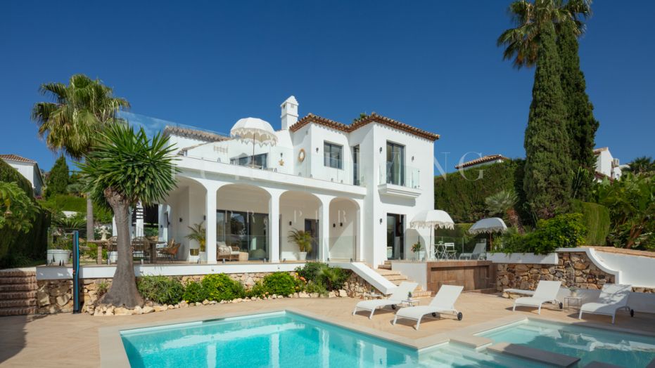 Elégante villa contemporaine de style bohème à Marbella Country Club
