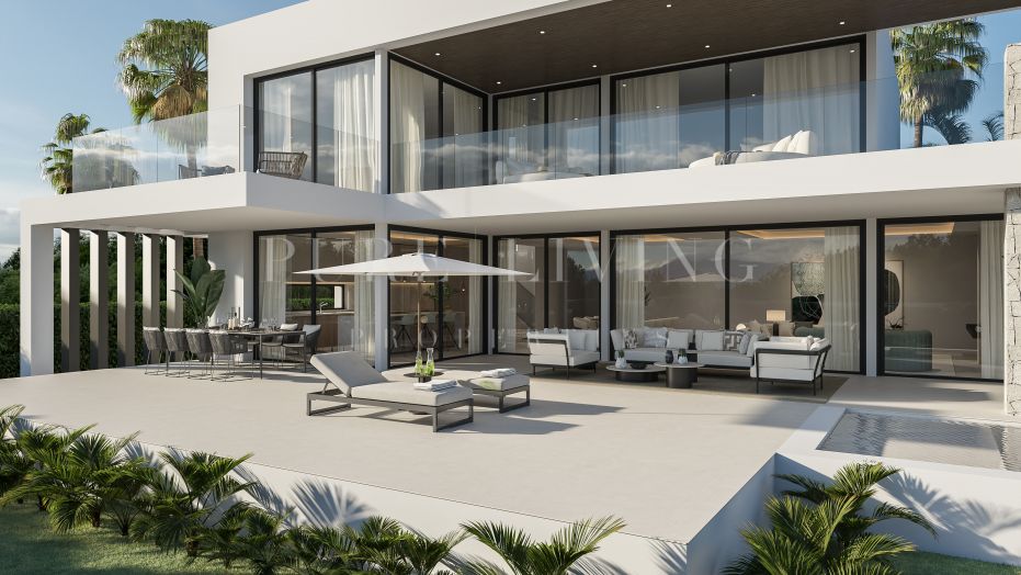 Newly built contemporary beachside villa in Marbella East