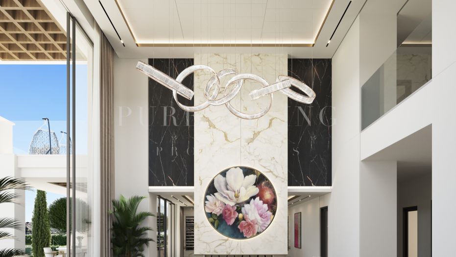 Moderne frontline golf villa in Los Flamingos Golf, Benahavis