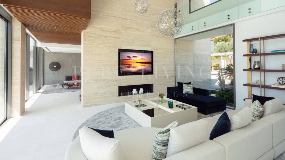 Eigentijdse villa met spectaculair zeezicht in Cerquilla, Nueva Andalucia