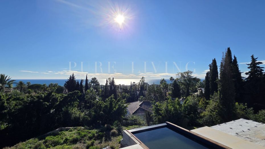 Eigentijdse luxe villa met 6 slaapkamers en zeezicht in Hacienda Las Chapas, Marbella Oost