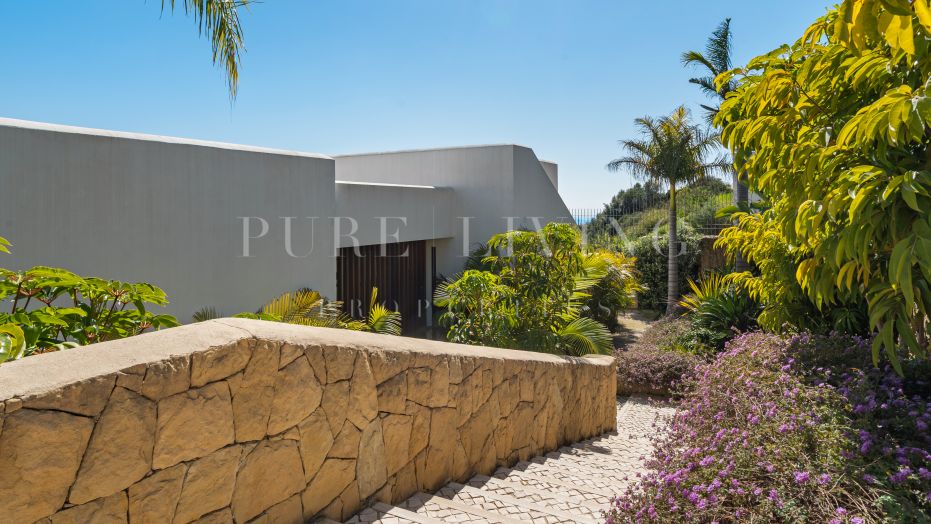 Villa de plain-pied surélevée à Finca Cortesín – vues golf et mer