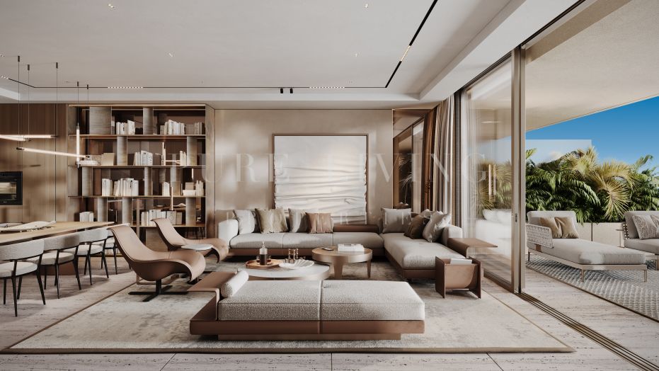 Prachtig duplex penthouse aan het strand met panoramisch zeezicht in Estepona