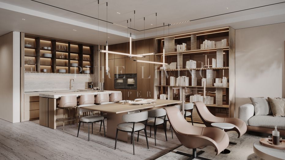 Prachtig duplex penthouse aan het strand met panoramisch zeezicht in Estepona
