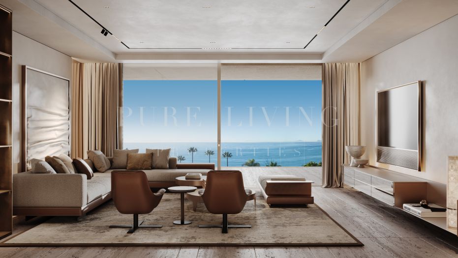 Prachtig duplex penthouse aan het strand met panoramisch zeezicht in Estepona