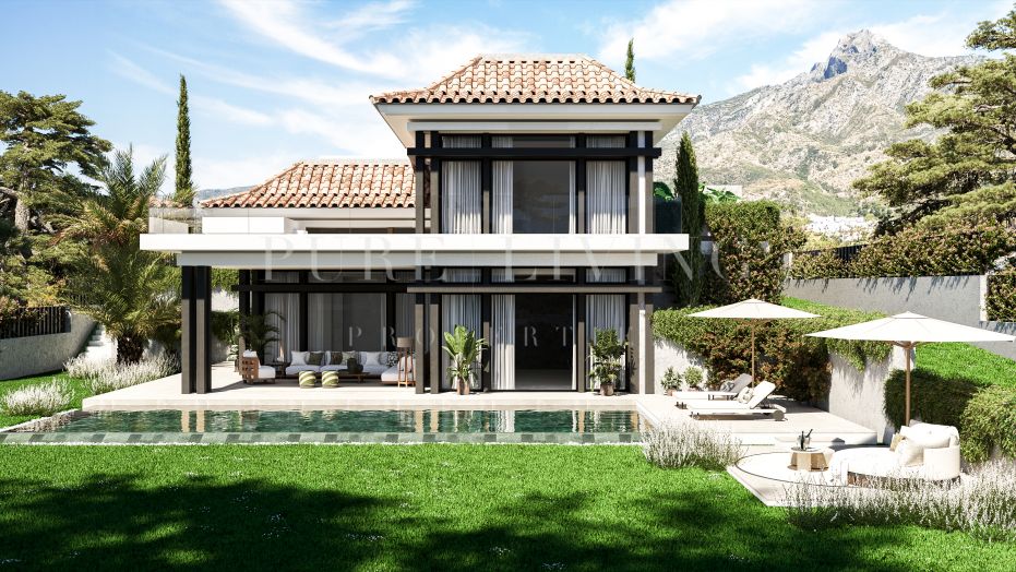 Luxury 5 bedroom modern villa with magnificent mountain views, located in the prime area of Lomas del Rey