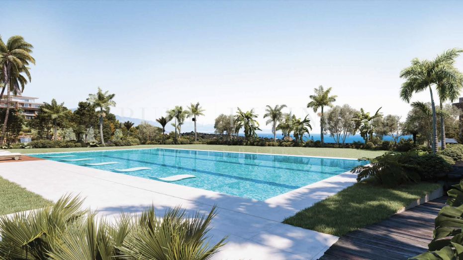 Schitterend duplex penthouse met 4 slaapkamers en panoramisch uitzicht op zee gelegen in een exclusieve resort-gemeenschap in Benahavis.